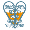Sommer Sand Eis am Strand
