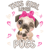 This girl loves Pugs