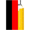 Deutscher Biertrinker Lustiges Bier