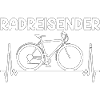 Radreisender Fahrrad Radfahrer Geschenk