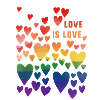 love is love,LGBT,Rainbow,Heart, Graffiti, Love,