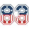 Number 83 USA