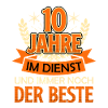 10 Dienstjahre Firmenjubiläum 10 Jahre