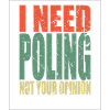 Poling saying funny