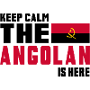 Keep calm Angola flag design