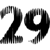 29 Zahl Trikot