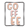Kaffee Typo Panel
