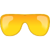 Lunettes de soleil dorées