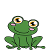 This girl loves frogs