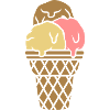 Chocolate Vanilla Strawberry Ice Cream