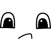Cute sad face
