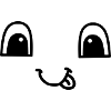 Cute face smiling