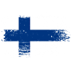 Grunge Finnish Flag Graphic