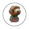 Pudelpointer Hund Aquarell Illustration
