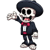Mariachi Skeleton Kid