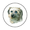 Pyrenäen-Schäferhund-Aquarell-Illustration
