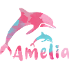 amelia ,define, bunt,name, malerei,rosa