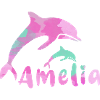 amelia ,define, bunt,name, malerei,pink