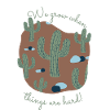 brown desert background saguaro cactus