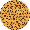 Motif de léopard circulaire