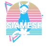 Siamese Cat Retro