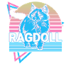 Ragdoll Cat Retro