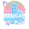 Bengal Cat Retro