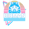 Burmese Cat Retro