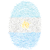 Argentina Argentine Fingerprint Flag