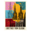 Kölnerdomen Tyskland City Skyline Frimerke
