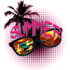 Summer Sun Sunglasses and Palm Trees