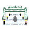 Hubbrücke Huntebrück mit Text