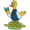 Duck Teacher Book School
