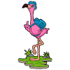 Flamingo Wanderer Backpack Hiking