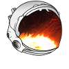Astronaut Helmet Artwork