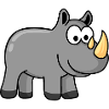 Rhino Comic Animal
