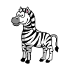 Zebra Comic Animal