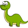 Dinosaure brontosaure Comic