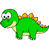 Dinosaur stegosaurus Comic