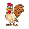 Rooster Comic Animal