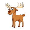 Moose Comic Animal