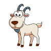 Mountain Goat Comic Animal