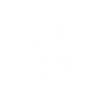 Weißes gotisches Einhorn