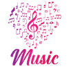 Heart Music Notes