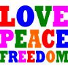 Love peace freedom
