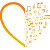 Heart Music Notes