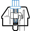 Clicky Blue Switch - Black