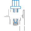 Clicky Blue Switch Blanc
