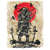 Schwertkämpfer Krieger Japanischer Samurai