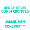Critiques Constructives Humour Homme
